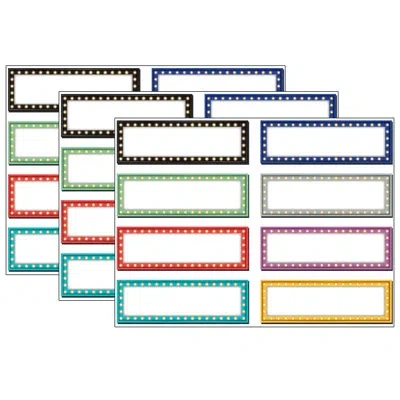 Teacher Created Resources Marquee Labels Magnetic Accents In Blue;red;yellow