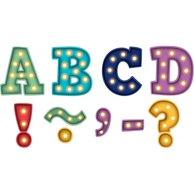 Teacher Created Resources Marquee Magnetic Letters In Blue;green;purple