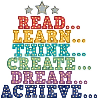 Teacher Created Resources Marquee Motivation Bulletin Board Set In Blue;red;yellow