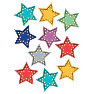 Teacher Created Resources Marquee Stars Accents In Multi