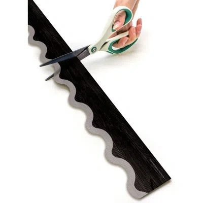 Teacher Created Resources Modern Farmhouse Black With Gray Scalloped Rolled Border Trim In Black;gray