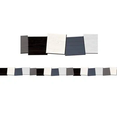 Teacher Created Resources Modern Farmhouse Block Die-cut Border Trim In Black