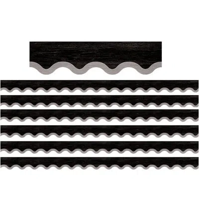Teacher Created Resources Modern Farmhouse Scalloped Border Trim In Black