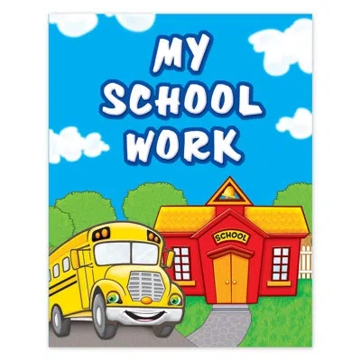 Teacher Created Resources My School Work Pocket Folder In Blue;red