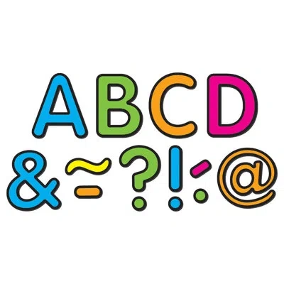 Teacher Created Resources Neon Brights Classic Magnetic Letters In Assorted