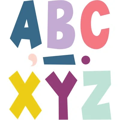 Teacher Created Resources Oh Happy Day Fun Font Letters In Assorted