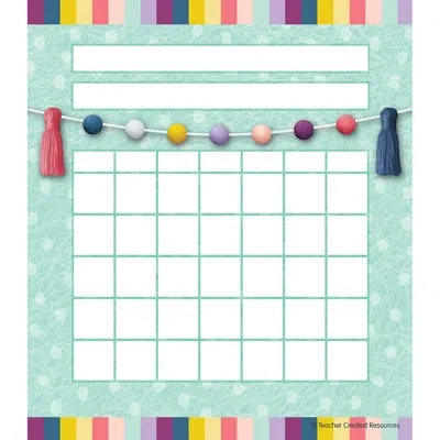 Teacher Created Resources Oh Happy Day Incentive Charts In Blue;yellow