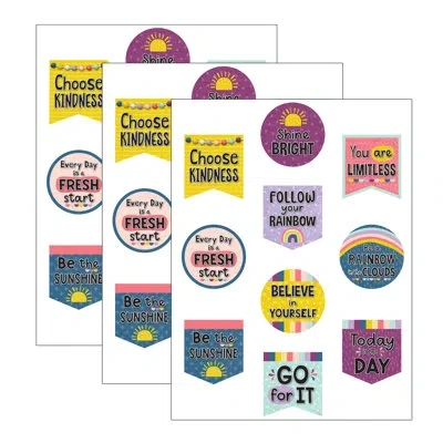 Teacher Created Resources Oh Happy Day Positive Sayings Accents In Yellow;pink;purple