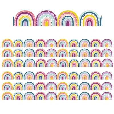 Teacher Created Resources Oh Happy Day Rainbows Die-cut Border Trim In Multi