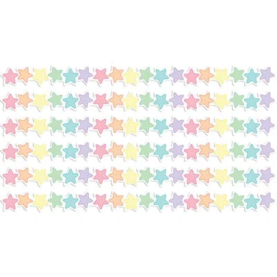 Teacher Created Resources Pastel Pop Stars Die-cut Border Trim