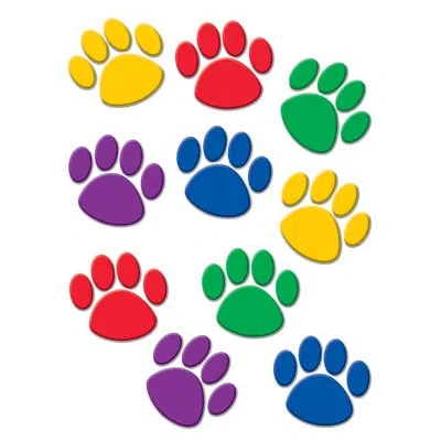 Teacher Created Resources Paw Print Accents In Assorted