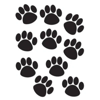 Teacher Created Resources Paw Prints Accents In Black