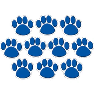 Teacher Created Resources Paw Prints Accents In Blue