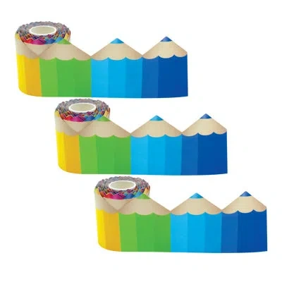 Teacher Created Resources Pencils Die-cut Rolled Border Trim In Multi