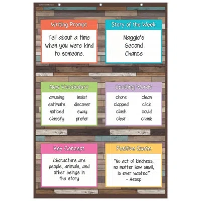 Teacher Created Resources Pocket Chart" In Brown