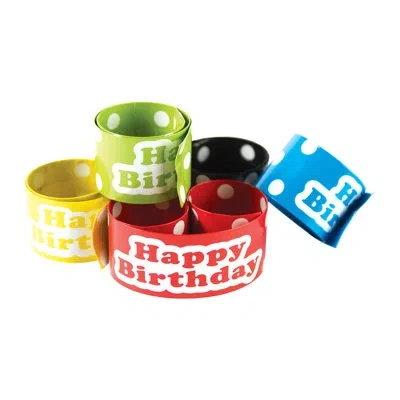 Teacher Created Resources Polka Dots Happy Birthday Slap Bracelets