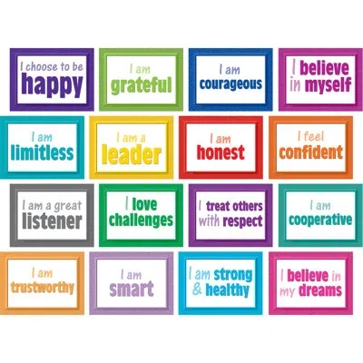 Teacher Created Resources Positive Posters Bulletin Board In Multicolor