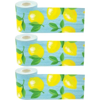 Teacher Created Resources Rolled Border Trim In Blue;yellow