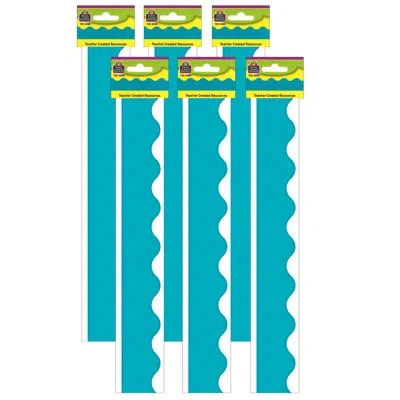 Teacher Created Resources Scalloped Border Trim In Blue