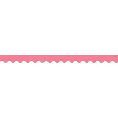 Teacher Created Resources Scalloped Border Trim In Light Pink