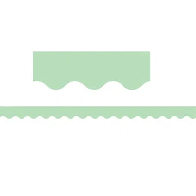 Teacher Created Resources Scalloped Border Trim In Mint Green