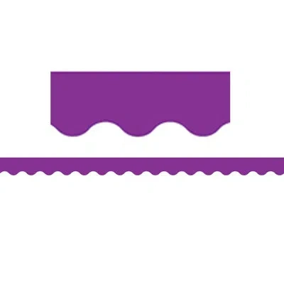 Teacher Created Resources Scalloped Border Trim In Purple