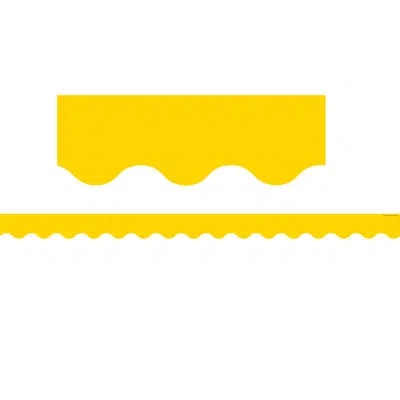 Teacher Created Resources Scalloped Border Trim In Yellow Gold