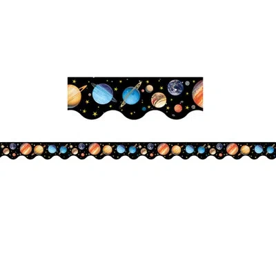 Teacher Created Resources Scalloped Solar System Border Trim In Blue;black