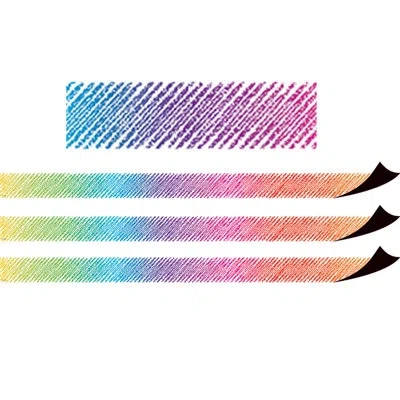 Teacher Created Resources Scribble Magnetic Border In Blue;pink;purple
