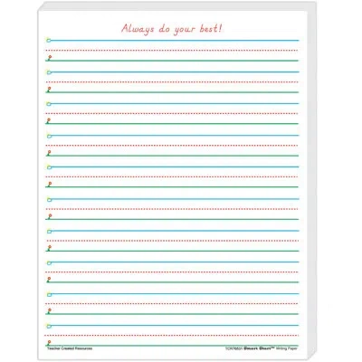 Teacher Created Resources Smart Start 1-2 Writing Paper