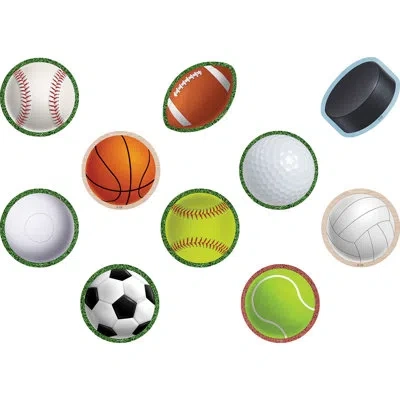 Teacher Created Resources Sports Mini Accents In Brown;white;green