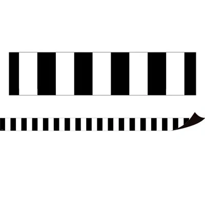 Teacher Created Resources Stripes Magnetic Border In Black