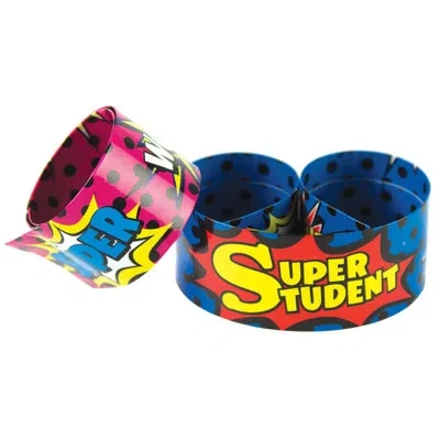 Teacher Created Resources Student Slap Bracelets In Blue;red