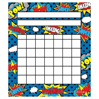 Teacher Created Resources Superhero Incentive Chart