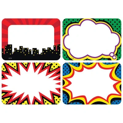 Teacher Created Resources Superhero Name Tags/labels