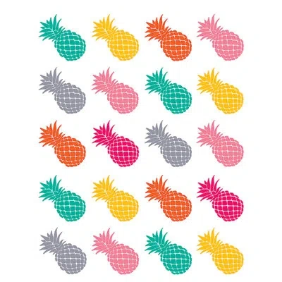 Teacher Created Resources Tropical Punch Pineapples Stickers In Green;yellow;pink