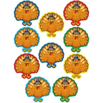 Teacher Created Resources Turkey Accents, 30 Per Pack, 3 Packs In Brown