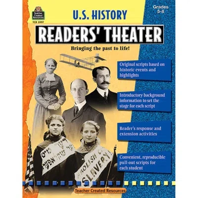 Teacher Created Resources Us History Readers Theater Grade 5-8 Book