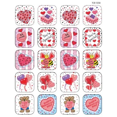 Teacher Created Resources Valentines Day Stickers In Red