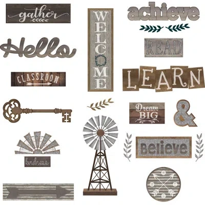 Teacher Created Resources Wall Decor Bulletin Board In Black;brown;white