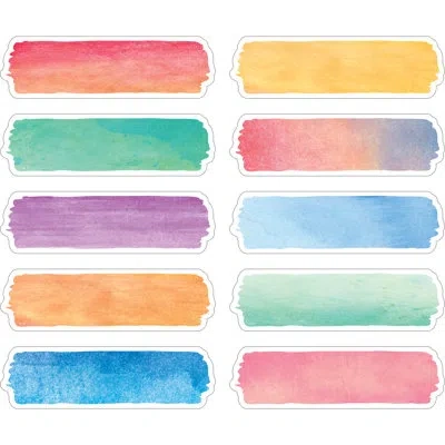 Teacher Created Resources Watercolor Labels