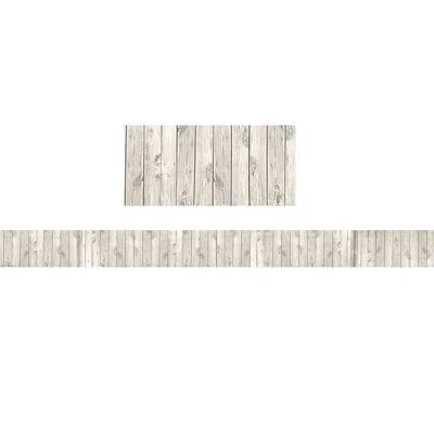 Teacher Created Resources White Wood Design Border Trim