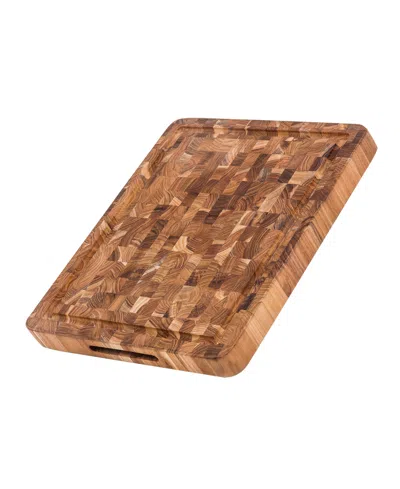 Teakhaus Butcher Block Carving Cutting Board, 16" X 12" In Brown