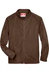 Team 365 Campus Microfleece Jacket In Brown
