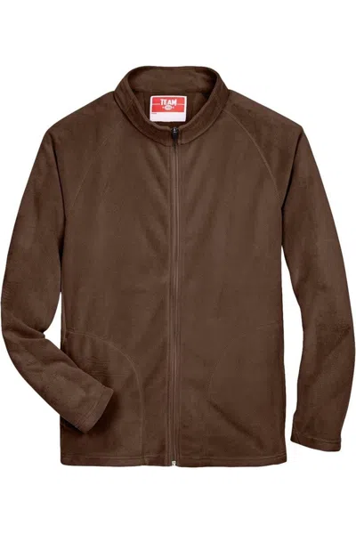 Team 365 Campus Microfleece Jacket In Brown