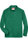 Team 365 Campus Microfleece Jacket In Green