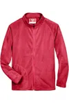Team 365 Campus Microfleece Jacket In Pink