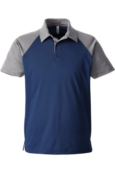 Team 365 Command Snag-protection Colorblock Polo In Blue
