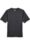Team 365 Sonic Heather Performance T-shirt In Black