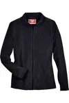 Team 365 Women's Campus Microfleece Jacket In Black